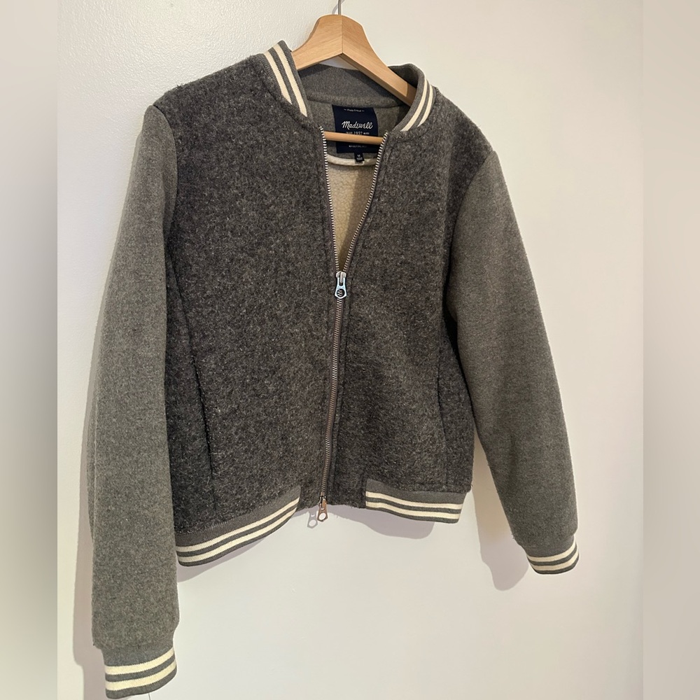 Madewell Dugout Varsity Bomber Jacket